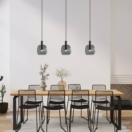 PENDANT LIGHT GLASS 5W SMOKE GRAY (1967 Zambelis) - Zambelis