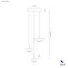 Lampa Wisząca MYSTERY 3 (0073.33.NE.WN) - Vivida
