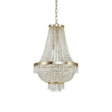 Lampa wisząca CAESAR SP9 złota (114736) Ideal Lux - żyrandol