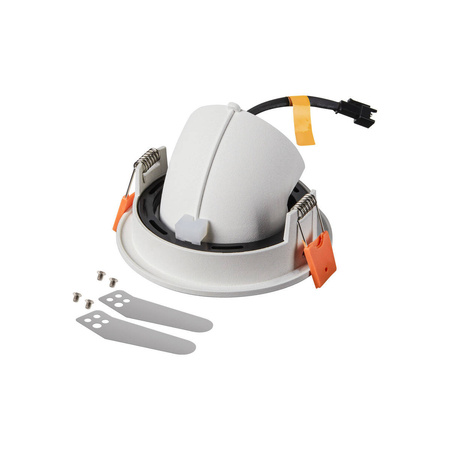 NUMINOS® GIMBLE S, oprawa sufitowa wpuszczana biała/chromowana 3000 K 55° (1005902) - SLV