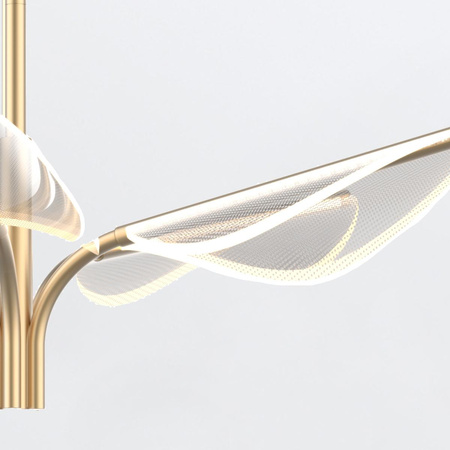 Mała lampa wisząca LED Floriana - Naturalny mosiądz (QN-FLORIANA-P-S-NBR) - Quintiesse