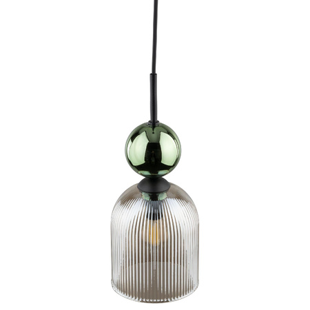 SOPHIA GREEN COGNAC LAMPA WISZĄCA 1XE14 (11146) - TK Lighting