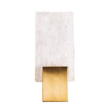 MAXLIGHT W0360 KINKIET VETRO BRUSHED GOLD