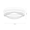 Lampa wisząca PRECIOSA 45W LED (ML1868) - Milagro