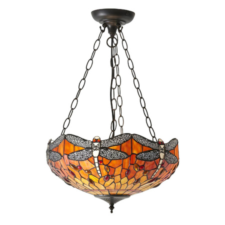 Lampa Wisząca Dragonfly flame (64076) Tiffany