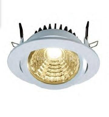 Reflektor do zabudowy REGULOWANY, 3000K - alu szczotkowane (D565070)