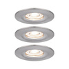  Oprawa wbudowana Nova mini Coin okrągła IP44 LED 3x4W 310lm Żelazo Szczotkowane/Aluminium (PL94301) - PAULMANN