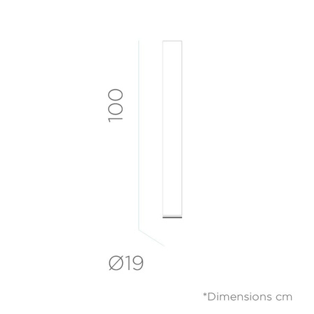 NEW GARDEN lampa ogrodowa FITY 100 CABLE biała (LUMFT100OFNW) - New Garden