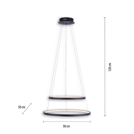 CIRCLE LAMPA WISZĄCA ANTRACYT (11525-13) - Paul Neuhaus