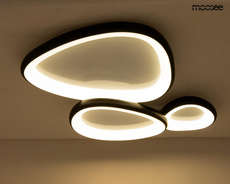 MOOSEE lampa sufitowa / plafon AREA 3     czarna (MSE1501100503) - Moosee