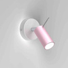 Kinkiet PRESTON PINK/WHITE 1x mini GU10 (MLP7626) - Milagro