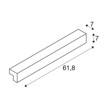 L-LINE 60 LED, IP44, biała (1001299) - SLV