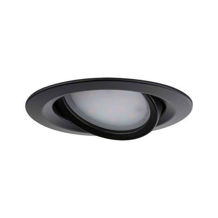 Zest OW Nova Plus Coin ści IP65 okr wych LED 1x6W 470lm 2700K czarny mat/alu (PL92459) - PAULMANN