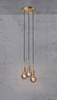 Lampa wisząca PACO Nordlux E27 3x25W Metal Mosiądz