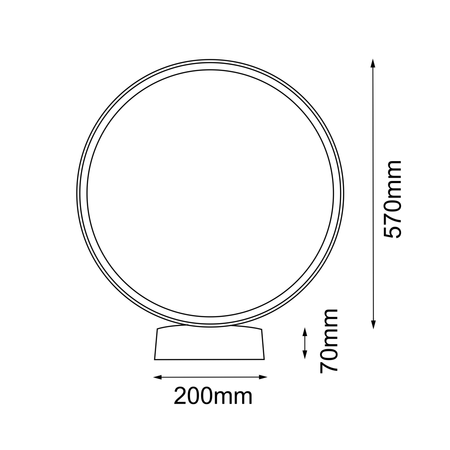 Lampa stojąca ogrodowa Abira 57 - Antracyt (640 mm) 3000K   (9912) - Shilo Garden