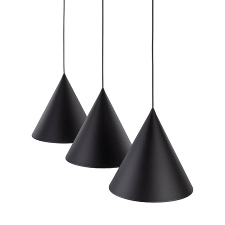 CONO BLACK LAMPA WISZĄCA 3 L LISTWA (10060) - TK Lighting