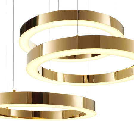 Lampa wisząca CIRCLE 60+60+60 LED złoty połysk na 1 podsufitce (DN924-60+60+60 gold) - Step into Design