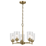 Żyrandol Winslow - 5 źródeł światła - Naturalny mosiądz (KL-WINSLOW5-NBR) - Elstead Lighting