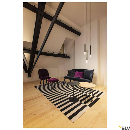 HELIA AMBIENT 35, lampa wisząca LED indoor, TRIAC, kolor czarny, z rozetą (1003436) - SLV