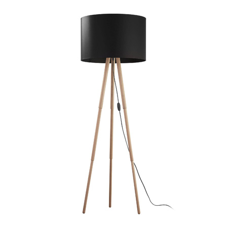 Lampa podłogowa TOKYO BLACK / SOSNA POSTARZANA (5286) - TK Lighting