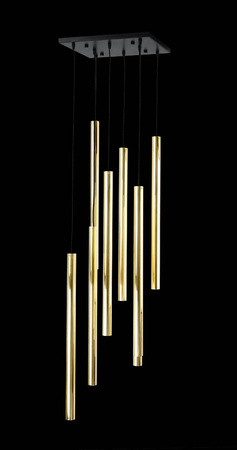 AKADI LAMPA WISZĄCA 8 PŁ. (black/gold) (8891) - Amplex