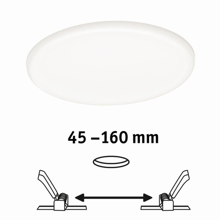 Veluna VariFit Panel LED IP44 17,5W 4000K 3-st ściemniane 185mm Tworzywo sztuczne (PL93067) - PAULMANN