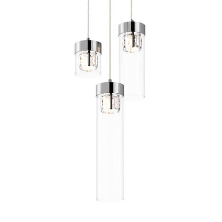 Lampa wisząca GEM 3 chrom (P0389-03D-F4AC) - Zuma Line