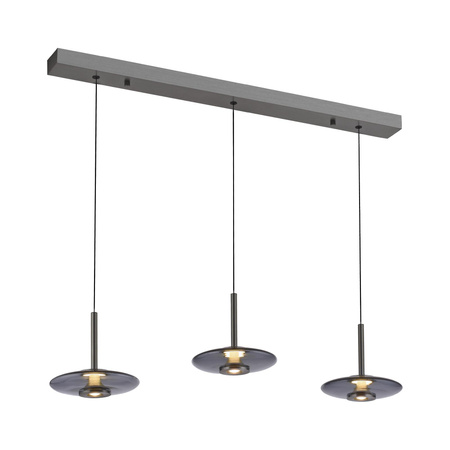 Ściemnialna lampa nad stół z płynną regulacją wysokości PURE VITRUM SZARY (2083-15) - Paul Neuhaus