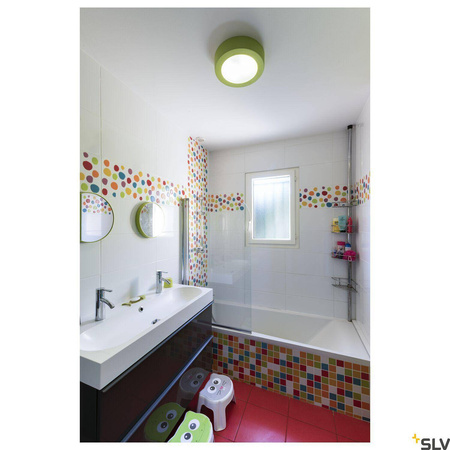 PLASTRA 105, lampa sufitowa, TC-DSE, okrągła, biały gips, maks. 50 W (148001) - SLV