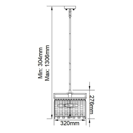 Żyrandol Aries (ARIES-4P-S) - Elstead Lighting