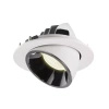 NUMINOS® GIMBLE L, oprawa sufitowa wpuszczana biała/chromowana 2700 K 20° (1005986) - SLV