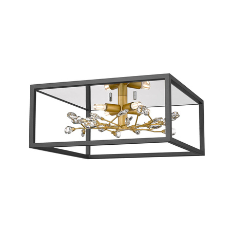 Lampa sufitowa SPRING czarno-złota (C0578-04A-B5TF) - Zuma Line