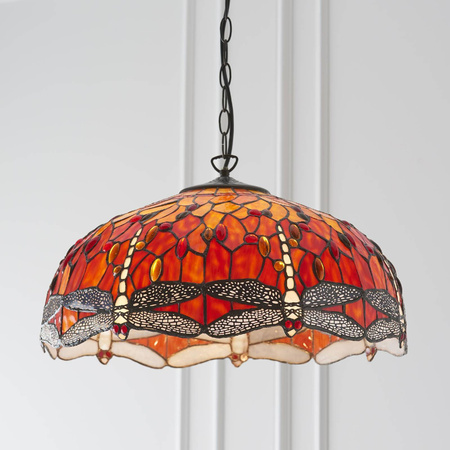 Lampa Wisząca Dragonfly flame (64082) Tiffany