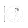 Lampa sufitowa FOCUS (MX4148-1-DWFD) - Zuma Line