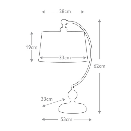 Lampa stołowa Jenkins (QZ-JENKINS-TL-BB) - Elstead Lighting