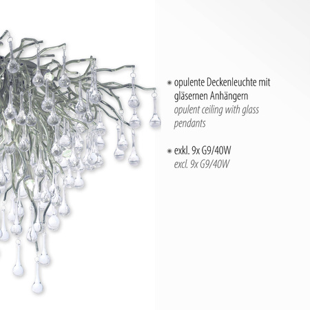 Lampa sufitowa ICICLE 50 cm (8091-55) - Paul Neuhaus