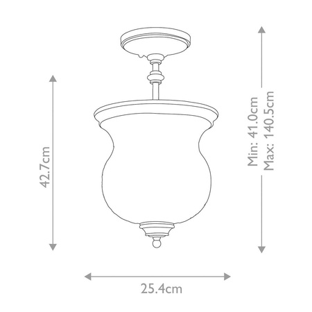 Lampa sufitowa Pickering Lane (FE-PICKERING-LANE-SF-PN) - Elstead Lighting