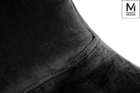 MODESTO krzesło LUCY czarne - welur, metal (PM069.BLACK.VELVET) - Modesto Design