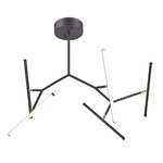 CEILING LIGHT 49W 3000K ALUMINUM & SILICON DIMMABLE SANDY BLACK+GOLD (2070 Zambelis) - Zambelis
