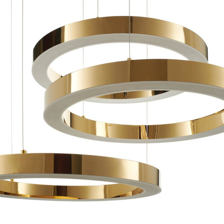 Lampa wisząca CIRCLE 60+60+60 LED złoty połysk na 1 podsufitce (DN924-60+60+60 gold) - Step into Design