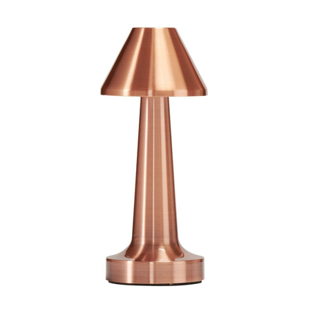 Przenośna lampa z dotykowym włącznikiem TAVOLO B miedziana 22 cm (ST-8127T/B COPPER) - Step into Design
