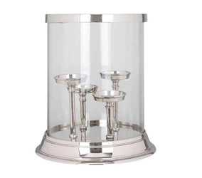 RICHMOND świecznik HURRICANE EVI 4 srebrny (-WL-0035) - Richmond Interiors