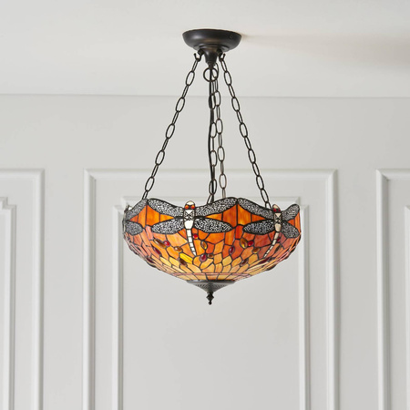 Lampa Wisząca Dragonfly flame (64076) Tiffany