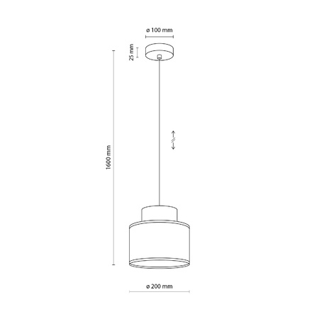 DUO JUTA ORANGE LAMPA WISZACA 1 (3255) - TK Lighting