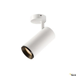 NUMINOS® SPOT PHASE L, wewnętrzna oprawa sufitowa natynkowa LED, biała/czarna 2700 K 60° (1004296) - SLV