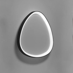 Plafon / Kinkiet LIFERING Kol. Czarny, Ø 42 cm (0083.20.NE DIM WN) - Vivida