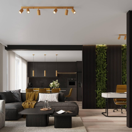 Lampa biurkowa KARBON złota (SL.1567) - Sollux Lighting