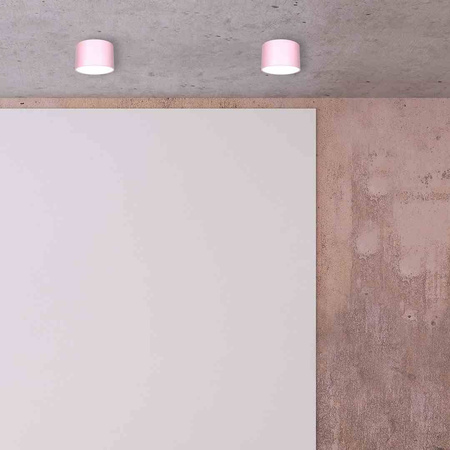 Lampa sufitowa DIXIE Pink/White 1xGX53 (MLP7553) - Milagro
