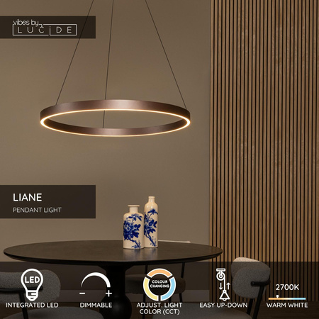 Ściemnialna nowoczesna lampa nad stół LIANE (46404/80/97) - Lucide