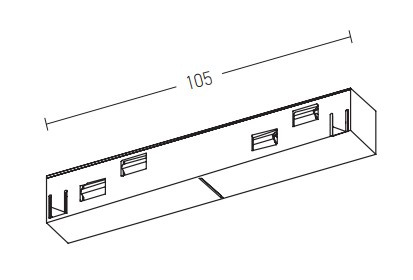 ADAPTOR 143X18X17mm  WHITE COLOR (20103-W Zambelis) - Zambelis